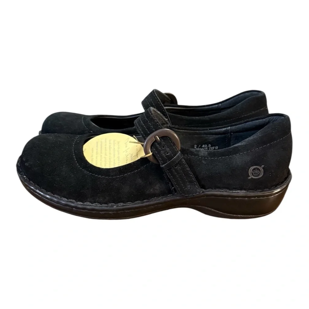 Børn Black Suede Mary Jane Women’s Size 9 - Picture 3 of 13